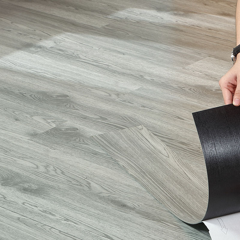 Flooring Vinyl Peel and Stick Wooden Effect Indoor Flooring Vinyl Pewter Clearhalo 'Flooring 'Home Improvement' 'home_improvement' 'home_improvement_vinyl_flooring' 'Vinyl Flooring' 'vinyl_flooring' Walls and Ceiling' 7181719