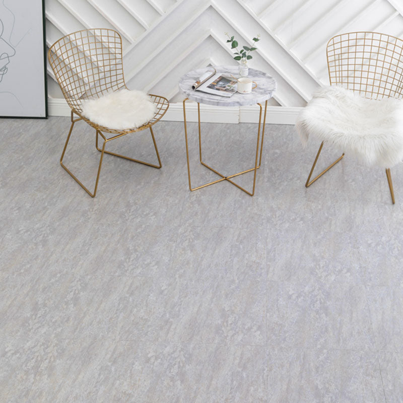 Peel and Stick Flooring Vinyl Square Marble Print Indoor Flooring Vinyl Silver Gray Clearhalo 'Flooring 'Home Improvement' 'home_improvement' 'home_improvement_vinyl_flooring' 'Vinyl Flooring' 'vinyl_flooring' Walls and Ceiling' 7181773