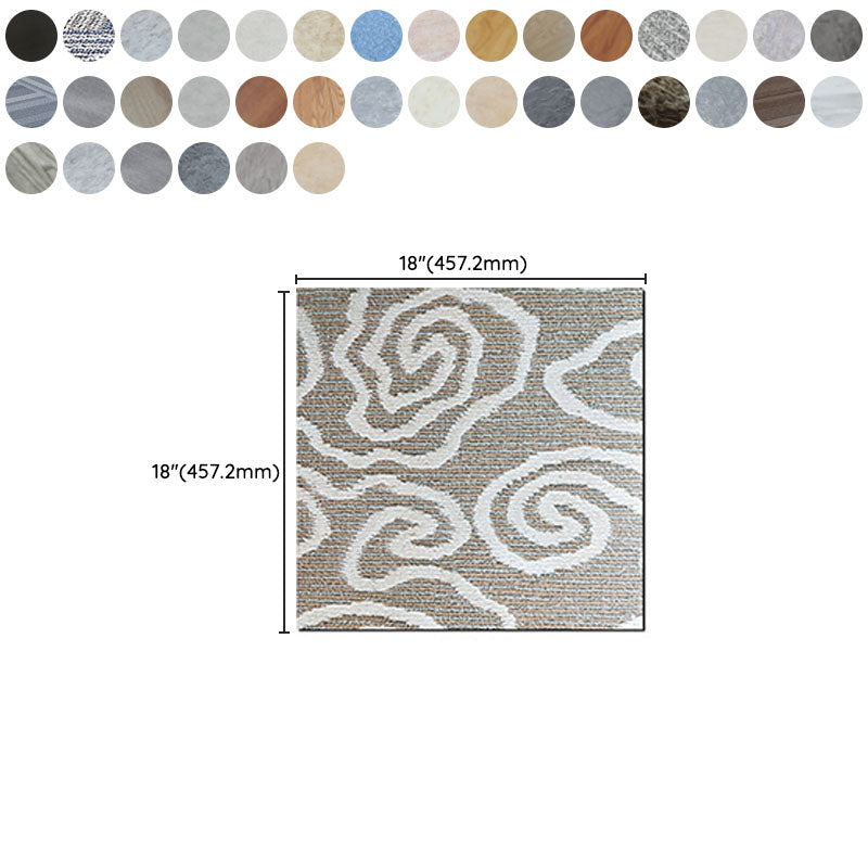 Peel and Stick Flooring Vinyl Square Marble Print Indoor Flooring Vinyl Clearhalo 'Flooring 'Home Improvement' 'home_improvement' 'home_improvement_vinyl_flooring' 'Vinyl Flooring' 'vinyl_flooring' Walls and Ceiling' 7181799