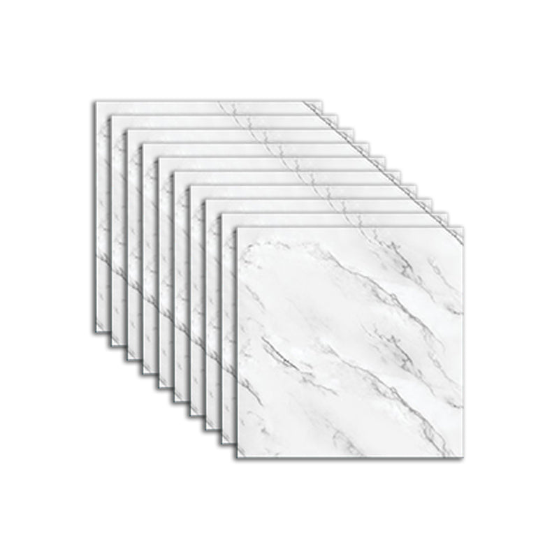 Peel & Stick Vinyl Flooring Smooth Vinyl Flooring with Marble Look White-Gray Clearhalo 'Flooring 'Home Improvement' 'home_improvement' 'home_improvement_vinyl_flooring' 'Vinyl Flooring' 'vinyl_flooring' Walls and Ceiling' 7181990