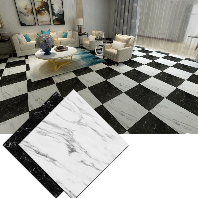 Low Gloss Vinyl Flooring Peel & Stick Stone Look Vinyl Flooring White Black Gray Clearhalo 'Flooring 'Home Improvement' 'home_improvement' 'home_improvement_vinyl_flooring' 'Vinyl Flooring' 'vinyl_flooring' Walls and Ceiling' 7182018