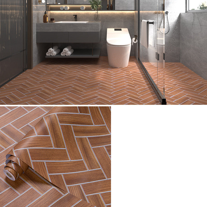 Multi-Tonal Style PVC Flooring Peel and Stick PVC Flooring with Waterproof Brown Clearhalo 'Flooring 'Home Improvement' 'home_improvement' 'home_improvement_vinyl_flooring' 'Vinyl Flooring' 'vinyl_flooring' Walls and Ceiling' 7182082