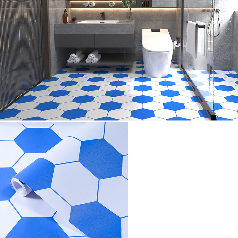 Multi-Tonal Style PVC Flooring Peel and Stick PVC Flooring with Waterproof Royal Blue-White Clearhalo 'Flooring 'Home Improvement' 'home_improvement' 'home_improvement_vinyl_flooring' 'Vinyl Flooring' 'vinyl_flooring' Walls and Ceiling' 7182086