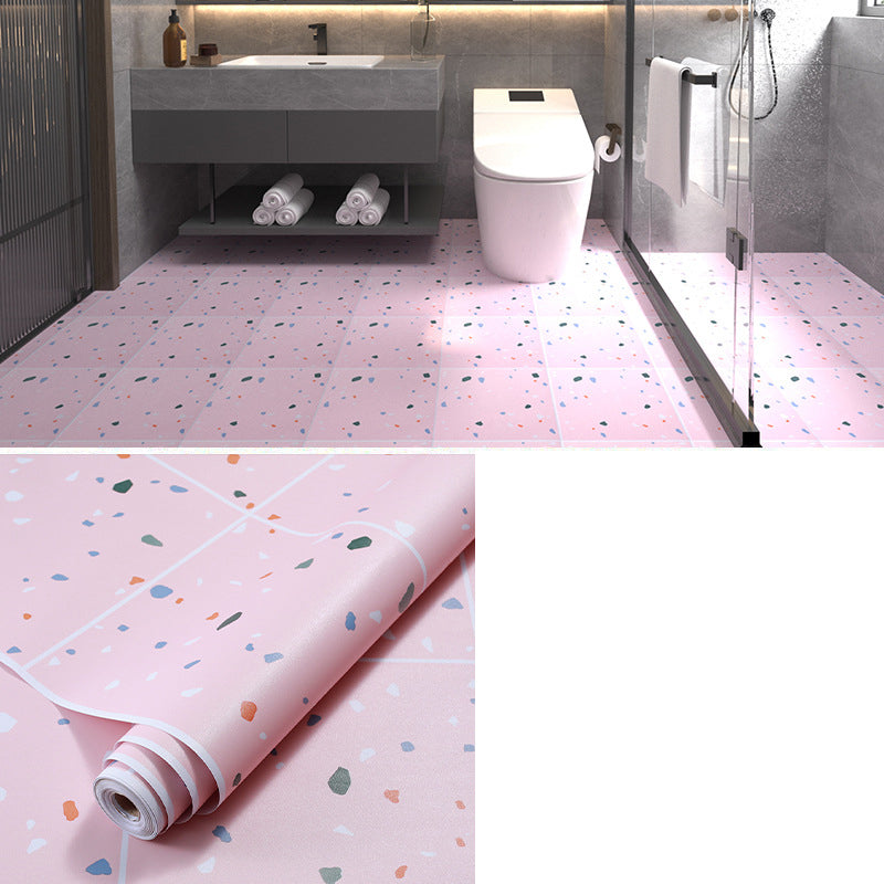 Multi-Tonal Style PVC Flooring Peel and Stick PVC Flooring with Waterproof Pink Clearhalo 'Flooring 'Home Improvement' 'home_improvement' 'home_improvement_vinyl_flooring' 'Vinyl Flooring' 'vinyl_flooring' Walls and Ceiling' 7182092