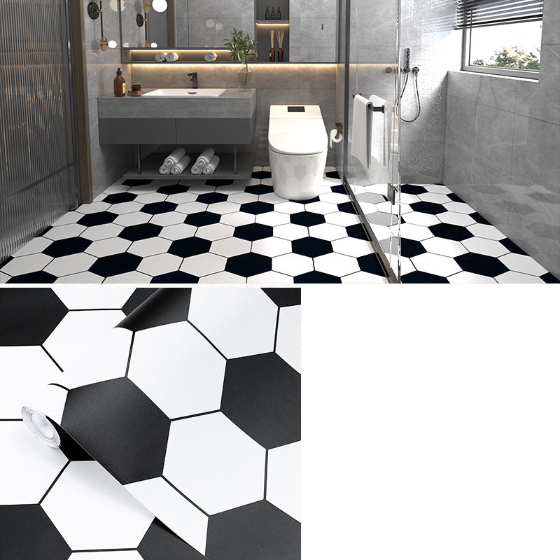 Multi-Tonal Style PVC Flooring Peel and Stick PVC Flooring with Waterproof Black White Clearhalo 'Flooring 'Home Improvement' 'home_improvement' 'home_improvement_vinyl_flooring' 'Vinyl Flooring' 'vinyl_flooring' Walls and Ceiling' 7182094