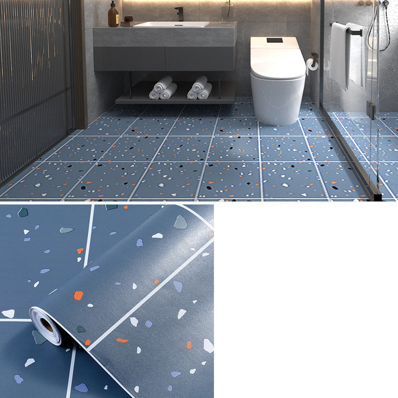 Multi-Tonal Style PVC Flooring Peel and Stick PVC Flooring with Waterproof Dark Blue Clearhalo 'Flooring 'Home Improvement' 'home_improvement' 'home_improvement_vinyl_flooring' 'Vinyl Flooring' 'vinyl_flooring' Walls and Ceiling' 7182098