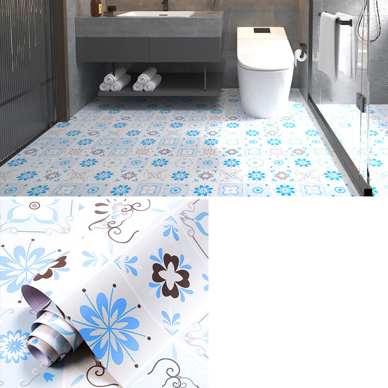 Multi-Tonal Style PVC Flooring Peel and Stick PVC Flooring with Waterproof White-Blue Clearhalo 'Flooring 'Home Improvement' 'home_improvement' 'home_improvement_vinyl_flooring' 'Vinyl Flooring' 'vinyl_flooring' Walls and Ceiling' 7182104