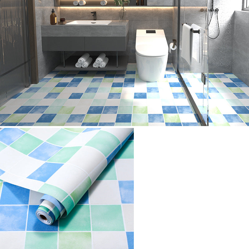 Multi-Tonal Style PVC Flooring Peel and Stick PVC Flooring with Waterproof Blue-Green Clearhalo 'Flooring 'Home Improvement' 'home_improvement' 'home_improvement_vinyl_flooring' 'Vinyl Flooring' 'vinyl_flooring' Walls and Ceiling' 7182105