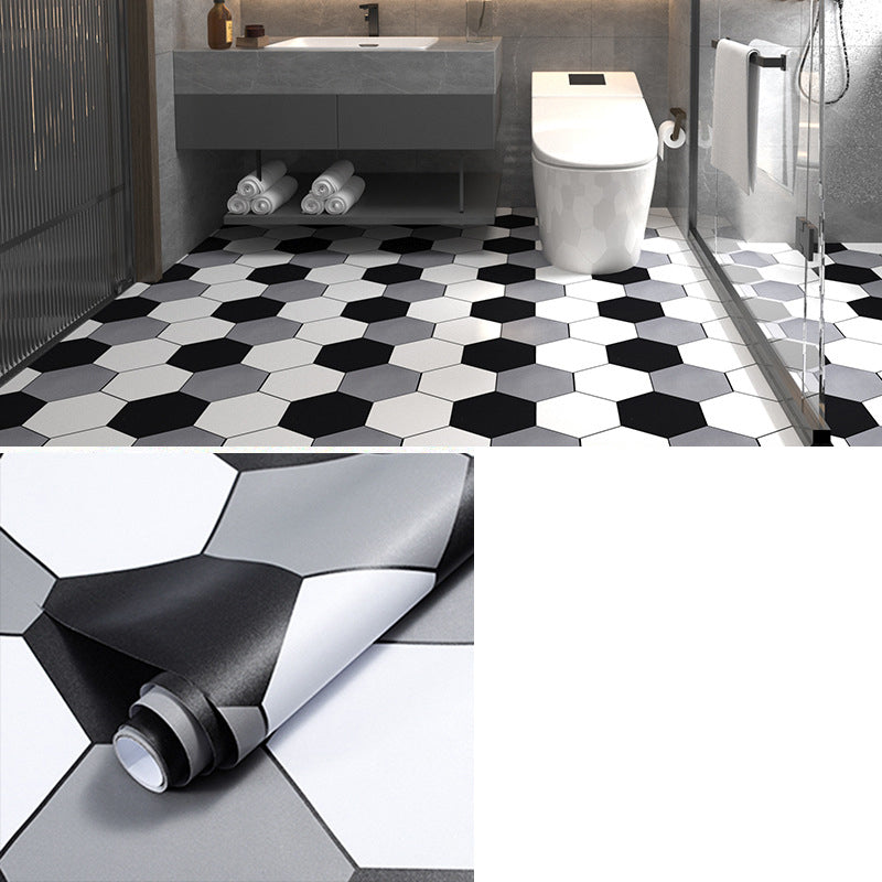 Multi-Tonal Style PVC Flooring Peel and Stick PVC Flooring with Waterproof Black White Gray Clearhalo 'Flooring 'Home Improvement' 'home_improvement' 'home_improvement_vinyl_flooring' 'Vinyl Flooring' 'vinyl_flooring' Walls and Ceiling' 7182109