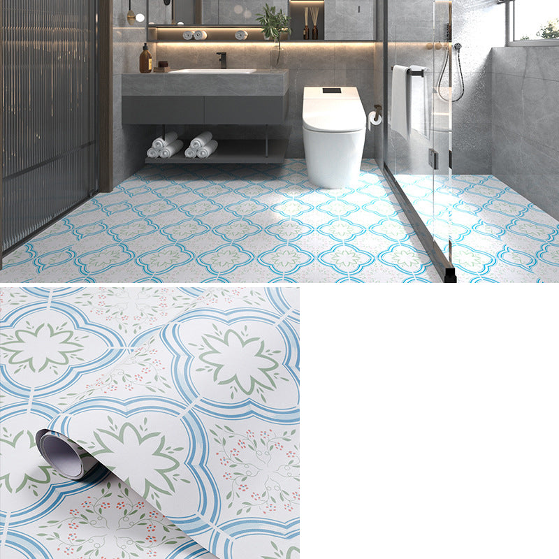 Multi-Tonal Style PVC Flooring Peel and Stick PVC Flooring with Waterproof White-Green Clearhalo 'Flooring 'Home Improvement' 'home_improvement' 'home_improvement_vinyl_flooring' 'Vinyl Flooring' 'vinyl_flooring' Walls and Ceiling' 7182112