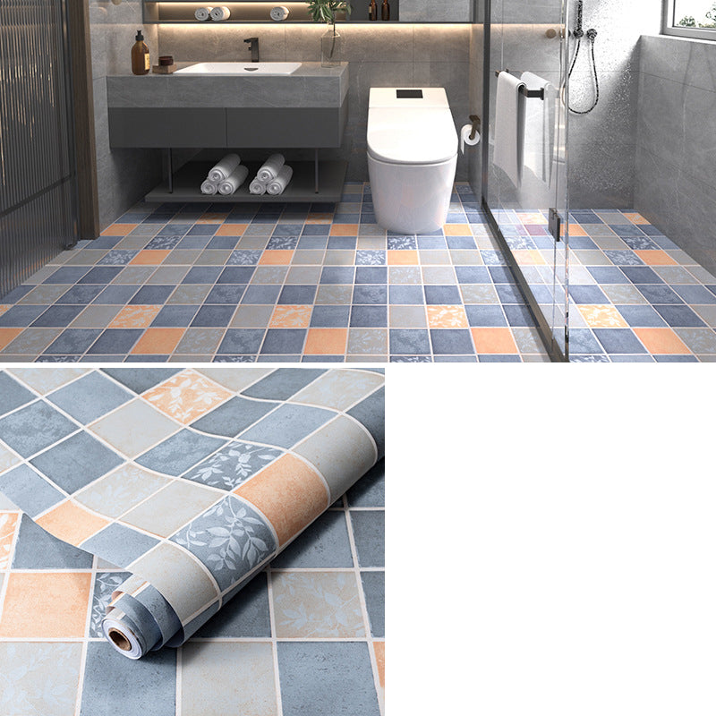 Multi-Tonal Style PVC Flooring Peel and Stick PVC Flooring with Waterproof Blue-Grey-Yellow Clearhalo 'Flooring 'Home Improvement' 'home_improvement' 'home_improvement_vinyl_flooring' 'Vinyl Flooring' 'vinyl_flooring' Walls and Ceiling' 7182116