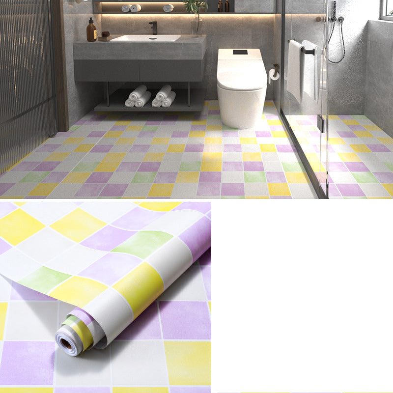 Multi-Tonal Style PVC Flooring Peel and Stick PVC Flooring with Waterproof Fluorescent Yellow Clearhalo 'Flooring 'Home Improvement' 'home_improvement' 'home_improvement_vinyl_flooring' 'Vinyl Flooring' 'vinyl_flooring' Walls and Ceiling' 7182117
