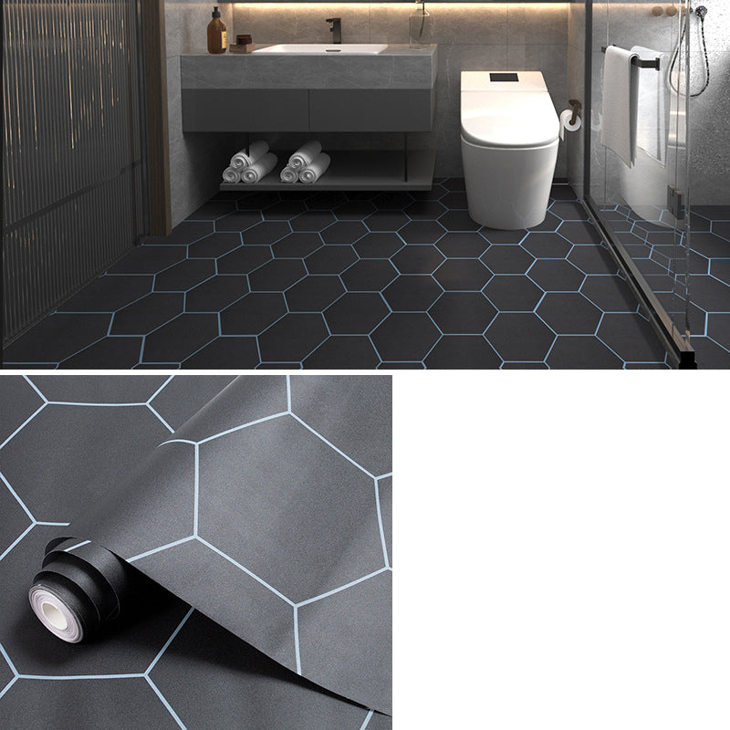 Multi-Tonal Style PVC Flooring Peel and Stick PVC Flooring with Waterproof Black Clearhalo 'Flooring 'Home Improvement' 'home_improvement' 'home_improvement_vinyl_flooring' 'Vinyl Flooring' 'vinyl_flooring' Walls and Ceiling' 7182118