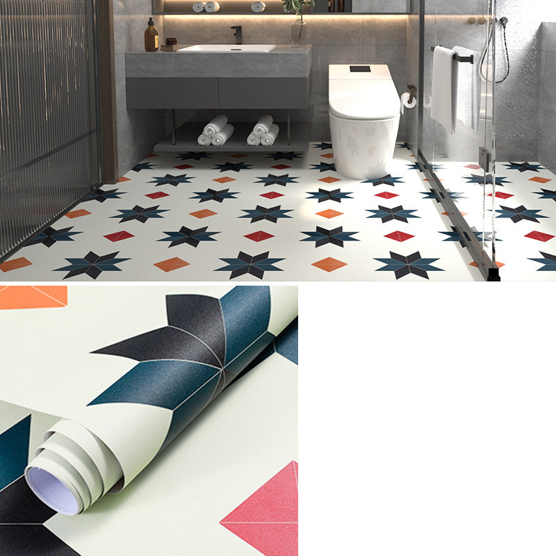 Multi-Tonal Style PVC Flooring Peel and Stick PVC Flooring with Waterproof Green Orange Clearhalo 'Flooring 'Home Improvement' 'home_improvement' 'home_improvement_vinyl_flooring' 'Vinyl Flooring' 'vinyl_flooring' Walls and Ceiling' 7182120