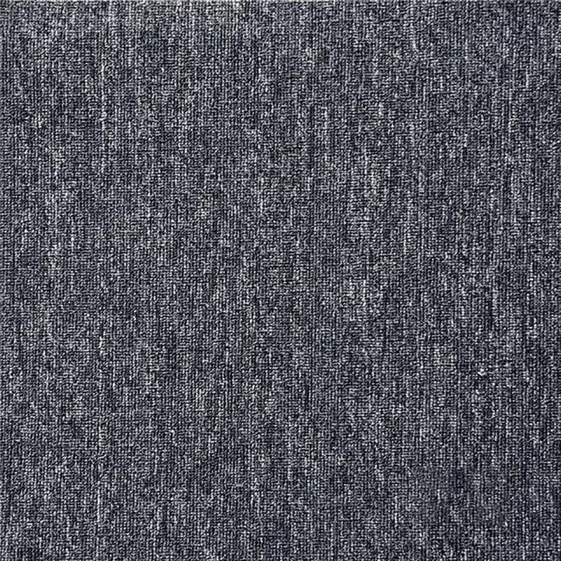 20" X 20" Carpet Tiles Glue Loose Lay Mildew Resistant Dining Room Dark Gray Clearhalo 'Carpet Tiles & Carpet Squares' 'carpet_tiles_carpet_squares' 'Flooring 'Home Improvement' 'home_improvement' 'home_improvement_carpet_tiles_carpet_squares' Walls and Ceiling' 7182127