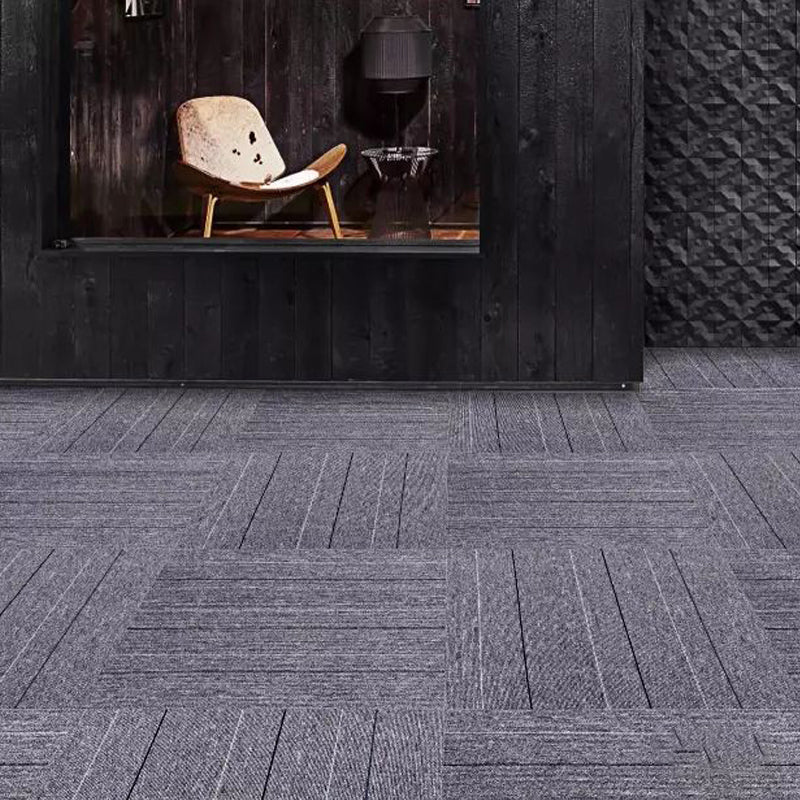 20" X 20" Carpet Tiles Glue Loose Lay Mildew Resistant Dining Room Light Purple Clearhalo 'Carpet Tiles & Carpet Squares' 'carpet_tiles_carpet_squares' 'Flooring 'Home Improvement' 'home_improvement' 'home_improvement_carpet_tiles_carpet_squares' Walls and Ceiling' 7182135