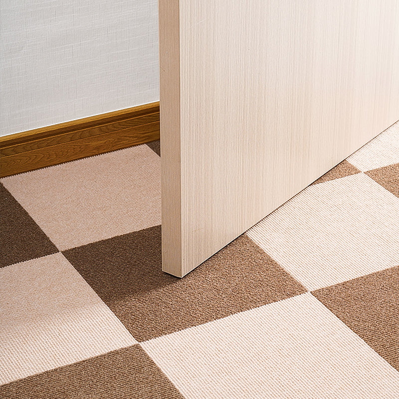 12" X 12" Carpet Tiles Self Peel and Stick Level Loop Non-Skid Bedroom Clearhalo 'Carpet Tiles & Carpet Squares' 'carpet_tiles_carpet_squares' 'Flooring 'Home Improvement' 'home_improvement' 'home_improvement_carpet_tiles_carpet_squares' Walls and Ceiling' 7182182