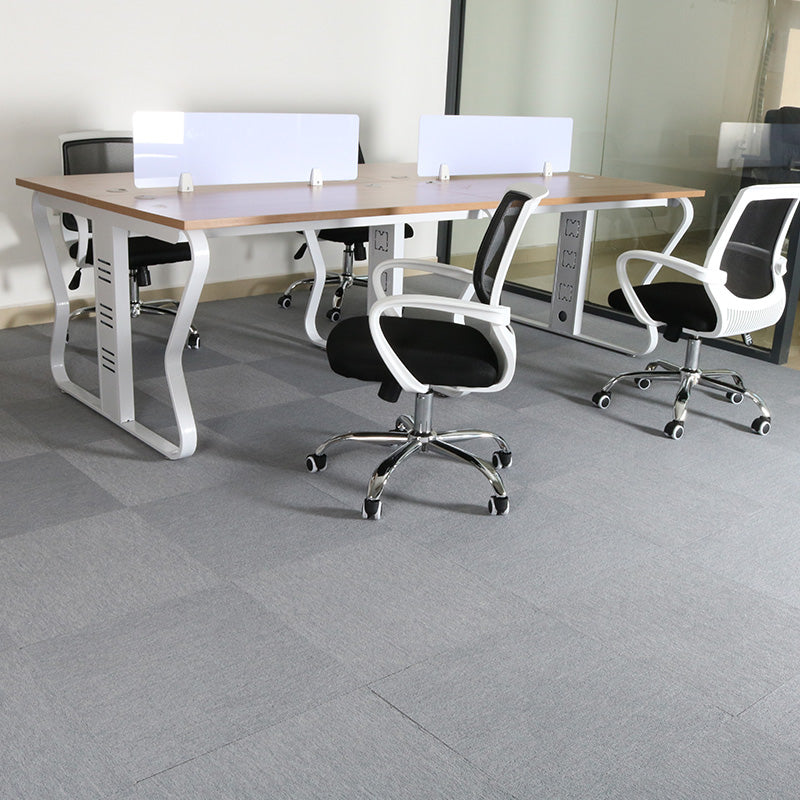 Indoor Carpet Tiles Square Pattern Multi Level Loop Peel and Stick Carpet Tiles Light Gray Clearhalo 'Carpet Tiles & Carpet Squares' 'carpet_tiles_carpet_squares' 'Flooring 'Home Improvement' 'home_improvement' 'home_improvement_carpet_tiles_carpet_squares' Walls and Ceiling' 7182207