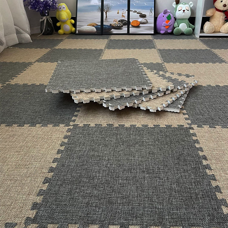 Interlocking Carpet Tiles Foam Solid Color Indoor Carpet Tiles Clearhalo 'Carpet Tiles & Carpet Squares' 'carpet_tiles_carpet_squares' 'Flooring 'Home Improvement' 'home_improvement' 'home_improvement_carpet_tiles_carpet_squares' Walls and Ceiling' 7182235
