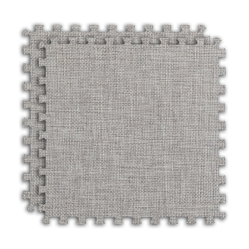 Interlocking Carpet Tiles Foam Solid Color Indoor Carpet Tiles Light Gray Clearhalo 'Carpet Tiles & Carpet Squares' 'carpet_tiles_carpet_squares' 'Flooring 'Home Improvement' 'home_improvement' 'home_improvement_carpet_tiles_carpet_squares' Walls and Ceiling' 7182239