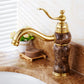 Classic Bathroom Vessel Faucet Lever Handle Circular Vessel Faucet Kaffee Bottle Clearhalo 'Bathroom Remodel & Bathroom Fixtures' 'Bathroom Sink Faucets' 'Bathroom Sinks & Faucet Components' 'bathroom_sink_faucets' 'Home Improvement' 'home_improvement' 'home_improvement_bathroom_sink_faucets' 7182323