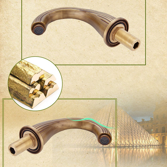 Widespread Bathroom Faucet 3 Holes Low Arc Vessel Sink Bathroom Faucet Clearhalo 'Bathroom Remodel & Bathroom Fixtures' 'Bathroom Sink Faucets' 'Bathroom Sinks & Faucet Components' 'bathroom_sink_faucets' 'Home Improvement' 'home_improvement' 'home_improvement_bathroom_sink_faucets' 7182399