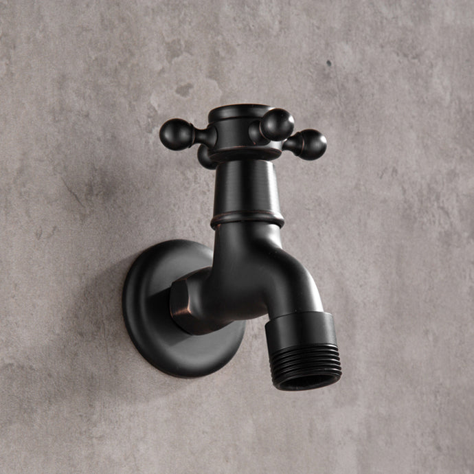 Widespread Bathroom Sink Faucet Wall Mounted Cross Handle Faucet Clearhalo 'Bathroom Remodel & Bathroom Fixtures' 'Bathroom Sink Faucets' 'Bathroom Sinks & Faucet Components' 'bathroom_sink_faucets' 'Home Improvement' 'home_improvement' 'home_improvement_bathroom_sink_faucets' 7182411