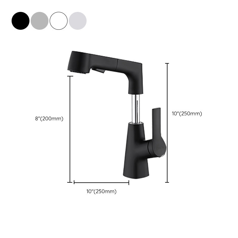 Swivel Spout Sink Faucet Brass Bathroom Low Arc Lifting Faucet Clearhalo 'Bathroom Remodel & Bathroom Fixtures' 'Bathroom Sink Faucets' 'Bathroom Sinks & Faucet Components' 'bathroom_sink_faucets' 'Home Improvement' 'home_improvement' 'home_improvement_bathroom_sink_faucets' 7182448