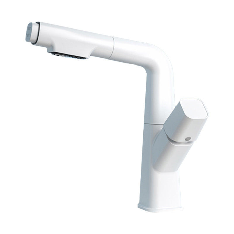 Modern Knob Handle Faucet Brass Deck Mounted Bathroom Sink Faucet Clearhalo 'Bathroom Remodel & Bathroom Fixtures' 'Bathroom Sink Faucets' 'Bathroom Sinks & Faucet Components' 'bathroom_sink_faucets' 'Home Improvement' 'home_improvement' 'home_improvement_bathroom_sink_faucets' 7182499