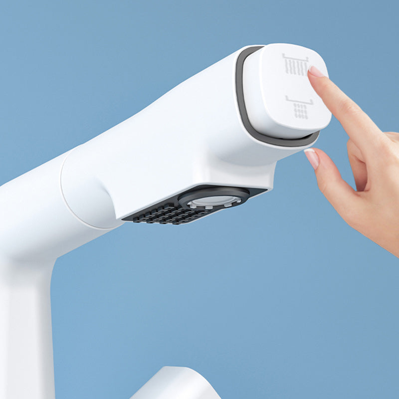 Modern Knob Handle Faucet Brass Deck Mounted Bathroom Sink Faucet Clearhalo 'Bathroom Remodel & Bathroom Fixtures' 'Bathroom Sink Faucets' 'Bathroom Sinks & Faucet Components' 'bathroom_sink_faucets' 'Home Improvement' 'home_improvement' 'home_improvement_bathroom_sink_faucets' 7182500