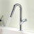 Knob Handle Pull Faucet Brass Deck Mounted Bathroom Sink Faucet Silver Clearhalo 'Bathroom Remodel & Bathroom Fixtures' 'Bathroom Sink Faucets' 'Bathroom Sinks & Faucet Components' 'bathroom_sink_faucets' 'Home Improvement' 'home_improvement' 'home_improvement_bathroom_sink_faucets' 7182508