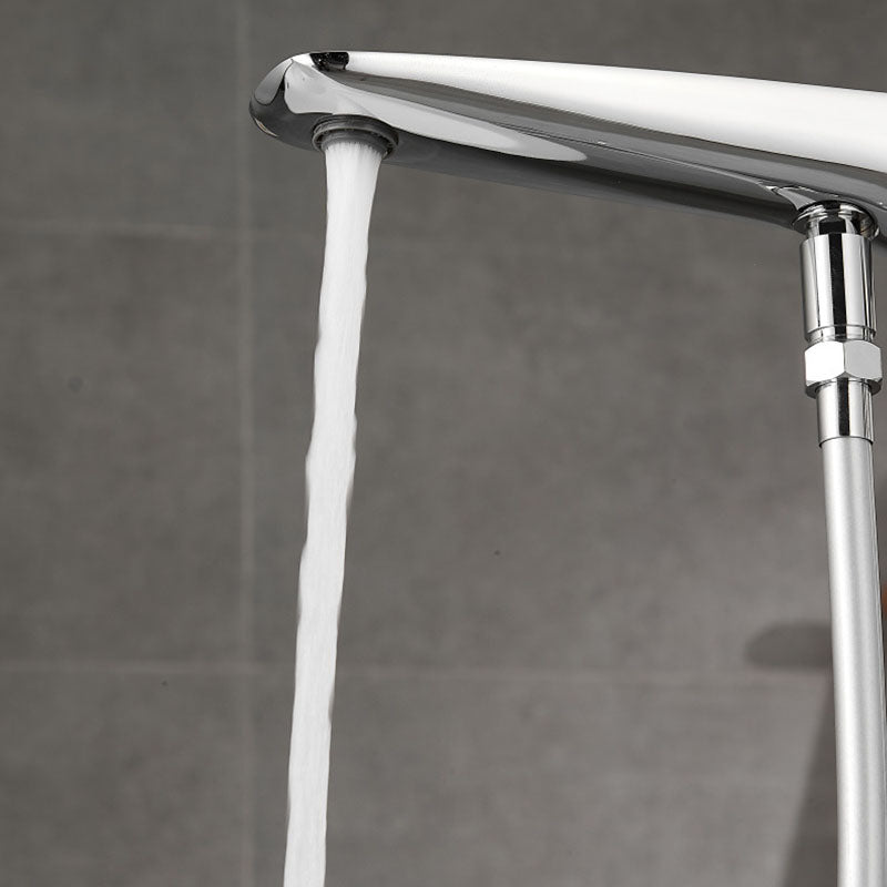 Modern Free-standing Faucet Bathtub Handheld Shower Head Faucet Clearhalo 'Bathroom Remodel & Bathroom Fixtures' 'Bathtub Faucets' 'bathtub_faucets' 'Home Improvement' 'home_improvement' 'home_improvement_bathtub_faucets' 7182781