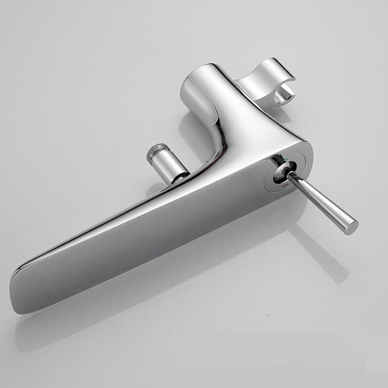Modern Free-standing Faucet Bathtub Handheld Shower Head Faucet Clearhalo 'Bathroom Remodel & Bathroom Fixtures' 'Bathtub Faucets' 'bathtub_faucets' 'Home Improvement' 'home_improvement' 'home_improvement_bathtub_faucets' 7182793