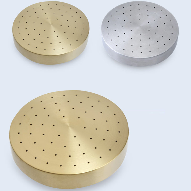 Stainless Steel Shower Combo Round Fixed Shower Head with Shower Arm Clearhalo 'Bathroom Remodel & Bathroom Fixtures' 'Home Improvement' 'home_improvement' 'home_improvement_shower_heads' 'Shower Heads' 'shower_heads' 'Showers & Bathtubs Plumbing' 'Showers & Bathtubs' 7182810