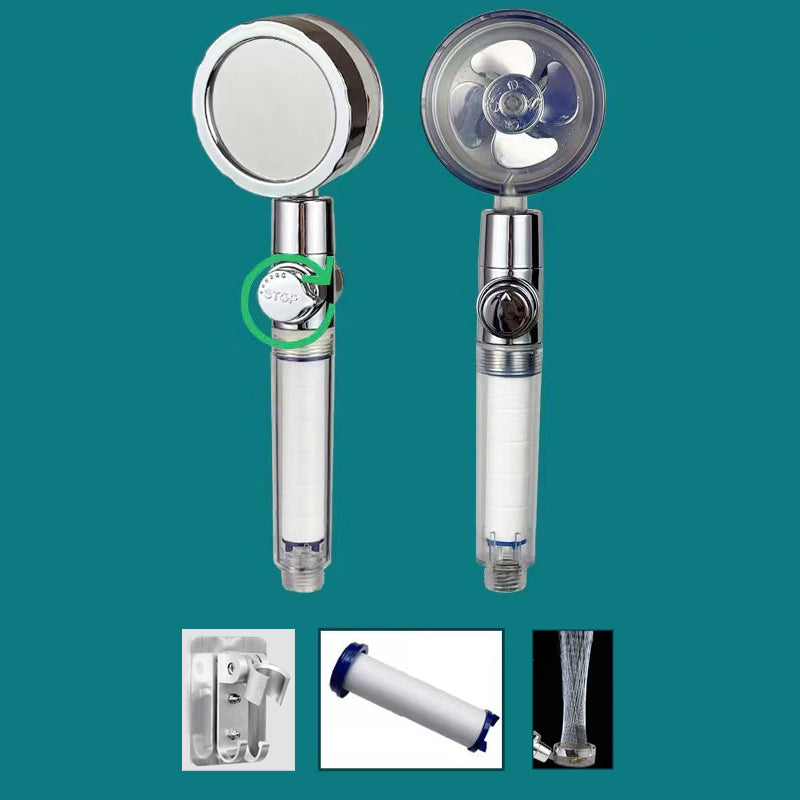 Plastic Shower Head Contemporary Handheld Shower Head with Water Filtration Silver Shower Head with Wall Pedestal Clearhalo 'Bathroom Remodel & Bathroom Fixtures' 'Home Improvement' 'home_improvement' 'home_improvement_shower_heads' 'Shower Heads' 'shower_heads' 'Showers & Bathtubs Plumbing' 'Showers & Bathtubs' 7182846