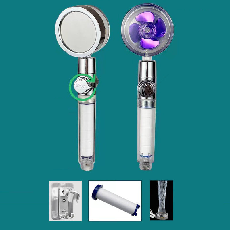 Plastic Shower Head Contemporary Handheld Shower Head with Water Filtration Purple Shower Head with Wall Pedestal Clearhalo 'Bathroom Remodel & Bathroom Fixtures' 'Home Improvement' 'home_improvement' 'home_improvement_shower_heads' 'Shower Heads' 'shower_heads' 'Showers & Bathtubs Plumbing' 'Showers & Bathtubs' 7182850