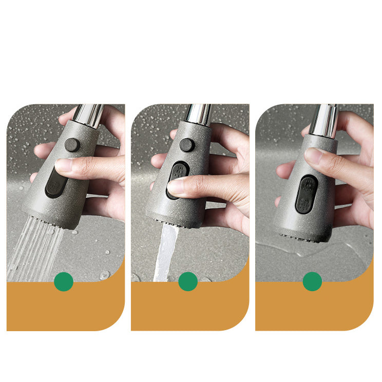 Modern Kitchen Sink Rectangular Grey Faucet Pull-out Anti-spill Sink Clearhalo 'Home Improvement' 'home_improvement' 'home_improvement_kitchen_sinks' 'Kitchen Remodel & Kitchen Fixtures' 'Kitchen Sinks & Faucet Components' 'Kitchen Sinks' 'kitchen_sinks' 7182955