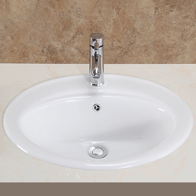 Oval Undermount Bathroom Sink Porcelain Shut-Off Valve Included Bathroom Sink Clearhalo 'Bathroom Remodel & Bathroom Fixtures' 'Bathroom Sinks & Faucet Components' 'Bathroom Sinks' 'bathroom_sink' 'Home Improvement' 'home_improvement' 'home_improvement_bathroom_sink' 7183221