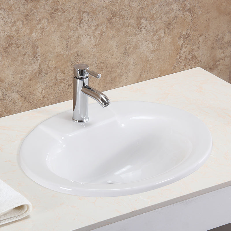 Oval Undermount Bathroom Sink Porcelain Shut-Off Valve Included Bathroom Sink Clearhalo 'Bathroom Remodel & Bathroom Fixtures' 'Bathroom Sinks & Faucet Components' 'Bathroom Sinks' 'bathroom_sink' 'Home Improvement' 'home_improvement' 'home_improvement_bathroom_sink' 7183223