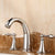 Copper Deck Mounted Roman Tub Faucet Low Arc Roman Tub Faucet Set Chrome Clearhalo 'Bathroom Remodel & Bathroom Fixtures' 'Bathtub Faucets' 'bathtub_faucets' 'Home Improvement' 'home_improvement' 'home_improvement_bathtub_faucets' 7183230