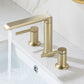 Modern Brass Tub Faucet with 2 Handles Deck Mount Bathroom Faucet Gold Lever Handles Clearhalo 'Bathroom Remodel & Bathroom Fixtures' 'Bathtub Faucets' 'bathtub_faucets' 'Home Improvement' 'home_improvement' 'home_improvement_bathtub_faucets' 7183412