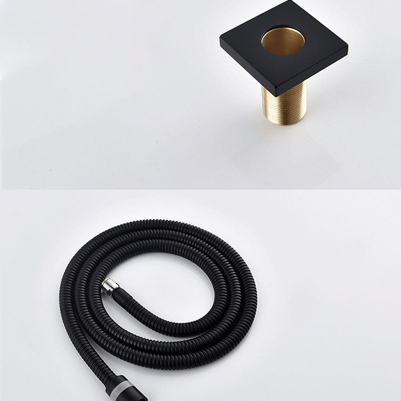 Modern Roman Tub Faucet with Waterfall Spout Deck Mount Bathroom Faucet Clearhalo 'Bathroom Remodel & Bathroom Fixtures' 'Bathtub Faucets' 'bathtub_faucets' 'Home Improvement' 'home_improvement' 'home_improvement_bathtub_faucets' 7183449