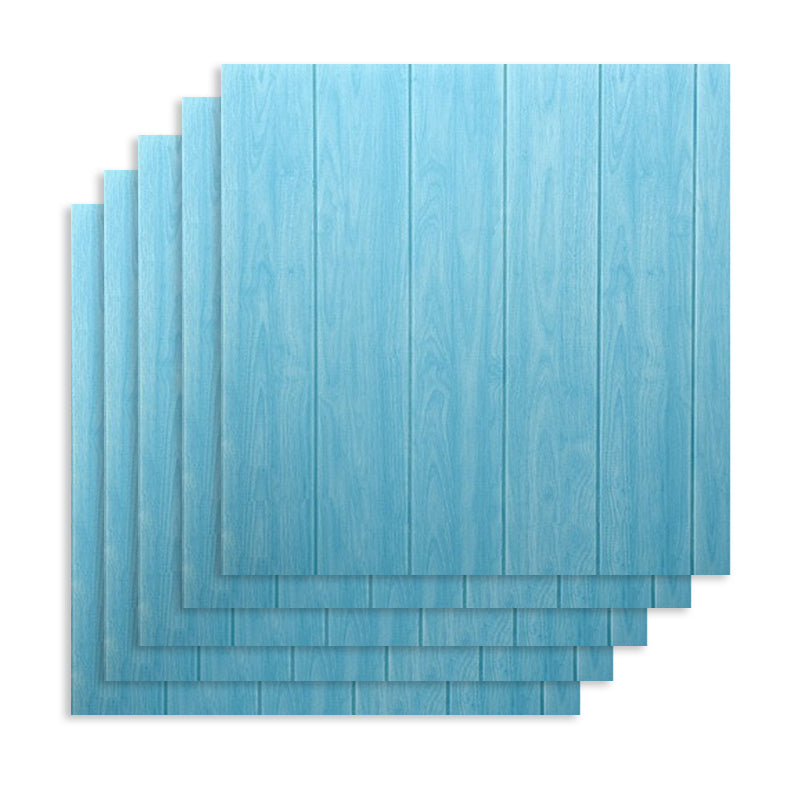 Contemporary Backsplash Panels Plastic Backsplash Panels for Living Room Sky Blue 10-Piece Set Clearhalo 'Flooring 'Home Improvement' 'home_improvement' 'home_improvement_wall_paneling' 'Wall Paneling' 'wall_paneling' 'Walls & Ceilings' Walls and Ceiling' 7183555