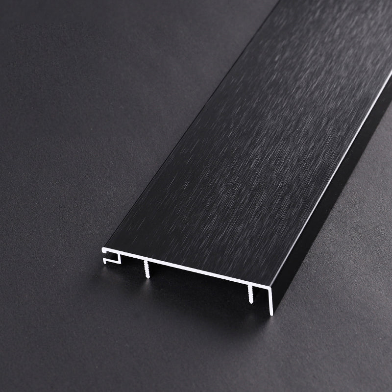 Fade Resistant Siding Panel Indoor Metal Modern Waterproof Tin Backsplash Panel Gloss Black 2.4" Clearhalo 'Flooring 'Home Improvement' 'home_improvement' 'home_improvement_wall_paneling' 'Wall Paneling' 'wall_paneling' 'Walls & Ceilings' Walls and Ceiling' 7183588