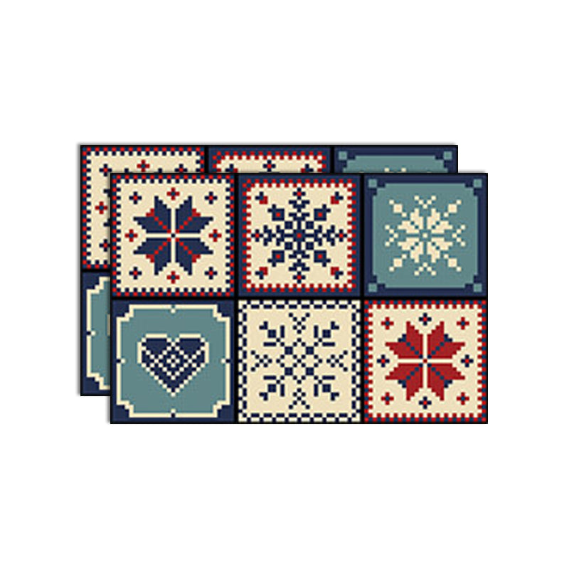 Waterproof Peel & Stick Mosaic Tile Contemporary Peel & Stick Mosaic Tile Blue 2-Piece Set Clearhalo 'Flooring 'Home Improvement' 'home_improvement' 'home_improvement_peel_stick_blacksplash' 'Peel & Stick Backsplash Tile' 'peel_stick_blacksplash' 'Walls & Ceilings' Walls and Ceiling' 7183648