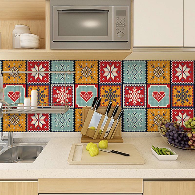 Waterproof Peel & Stick Mosaic Tile Contemporary Peel & Stick Mosaic Tile Clearhalo 'Flooring 'Home Improvement' 'home_improvement' 'home_improvement_peel_stick_blacksplash' 'Peel & Stick Backsplash Tile' 'peel_stick_blacksplash' 'Walls & Ceilings' Walls and Ceiling' 7183652