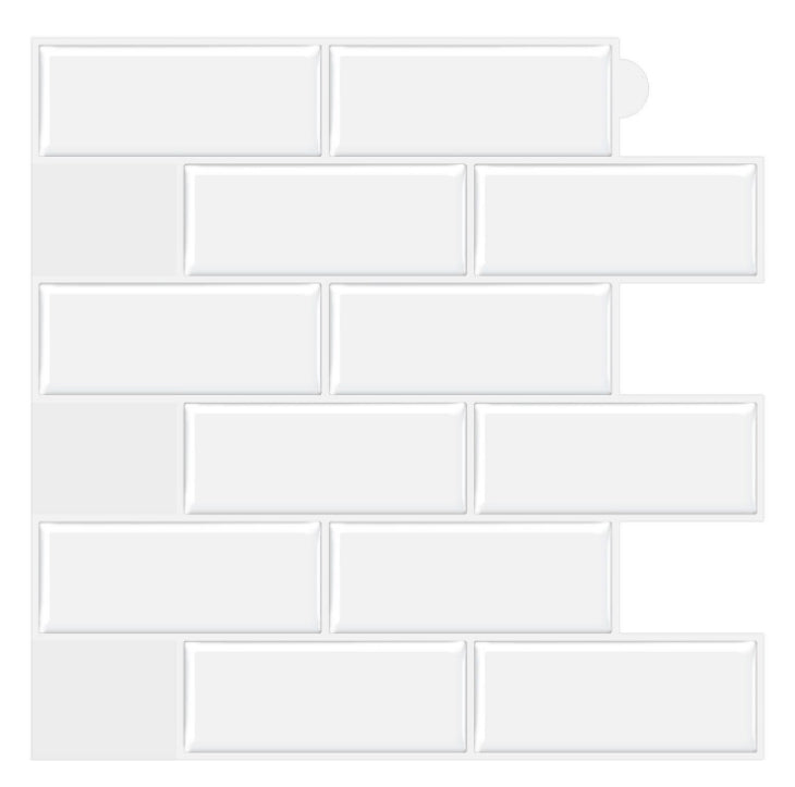 Plastic Peel and Stick Tiles Subway Tile Wallpaper for Kitchen and Bathroom Cream Clearhalo 'Flooring 'Home Improvement' 'home_improvement' 'home_improvement_peel_stick_blacksplash' 'Peel & Stick Backsplash Tile' 'peel_stick_blacksplash' 'Walls & Ceilings' Walls and Ceiling' 7183738
