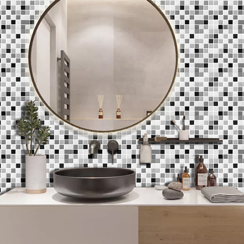 Waterproof Peel & Stick PVC Mosaic Tile Mosaic Tile Wallpaper Clearhalo 'Flooring 'Home Improvement' 'home_improvement' 'home_improvement_peel_stick_blacksplash' 'Peel & Stick Backsplash Tile' 'peel_stick_blacksplash' 'Walls & Ceilings' Walls and Ceiling' 7183808