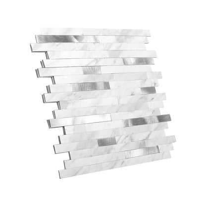 Modern Peel & Stick Subway Tile Waterproof Peel & Stick Subway Tile White Clearhalo 'Flooring 'Home Improvement' 'home_improvement' 'home_improvement_peel_stick_blacksplash' 'Peel & Stick Backsplash Tile' 'peel_stick_blacksplash' 'Walls & Ceilings' Walls and Ceiling' 7183812