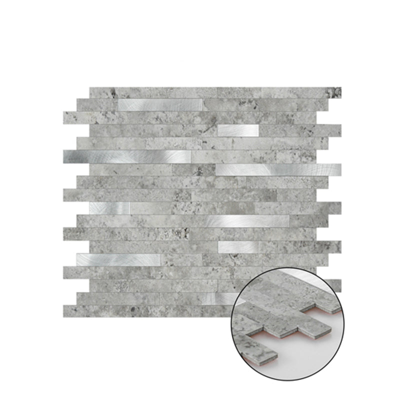 Modern Peel & Stick Subway Tile Waterproof Peel & Stick Subway Tile Clearhalo 'Flooring 'Home Improvement' 'home_improvement' 'home_improvement_peel_stick_blacksplash' 'Peel & Stick Backsplash Tile' 'peel_stick_blacksplash' 'Walls & Ceilings' Walls and Ceiling' 7183817